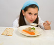 girl matzo ball soup