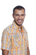young man standing, isolated