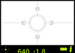 Through a camera viewfinder, vector file, add any picture