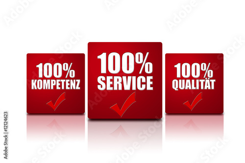 Illustration: service kompetenz qualität service kompetenz qualität