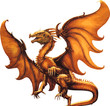 Flying dragon.Vector illustration Flying dragon.Vector illustration