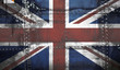 Grungy United kingdom flag