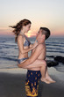 Romantic couple at seaside