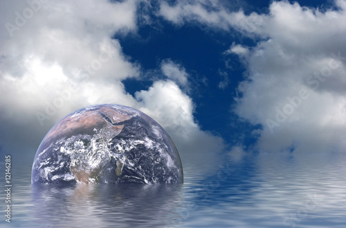 Photo: La terre après le déluge La terre après le déluge