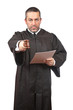 Serious male judge Serious male judge