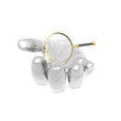 magnifying glass in hand