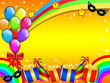 Colourful Carnival party card