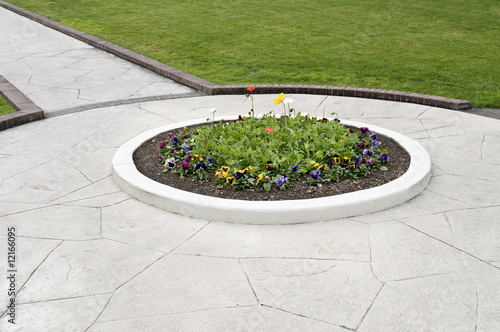 walkway flower bed walkway flower bed