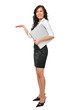 Young asian businesswoman during a presentation