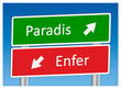 Panneaux "Paradis" et "Enfer"
