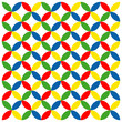 Retrokreise bunt