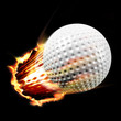 Golf ball flames