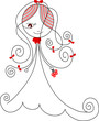 girl with flowers girl with flowers