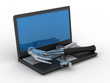 Computer technical service. Isolated 3D image Computer technical service. Isolated 3D image