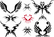 tattoo design set, vector