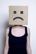 girl in mask with sad smile