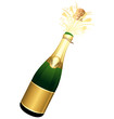 Champagne bottle isolated Champagne bottle isolated