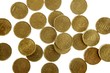 European currency over white