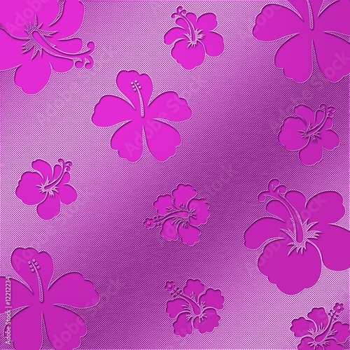 Illustration: Aluminum Flowers pink - Perforated plate Aluminum Flowers pink - Perforated plate