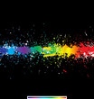 Color paint splashes. Gradient vector background Color paint splashes. Gradient vector background