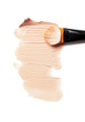 professional brush and foundation sample on white professional brush and foundation sample on white