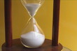 Hourglass counting the time