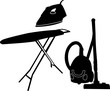 house work silhouette - vector house work silhouette - vector