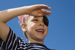 Little Boy Playing Pirate