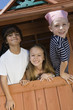 Kids Playing in a Fort