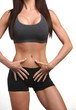 Woman with hands on abs Woman with hands on abs