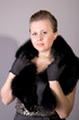 Photo: Young woman with fur Young woman with fur