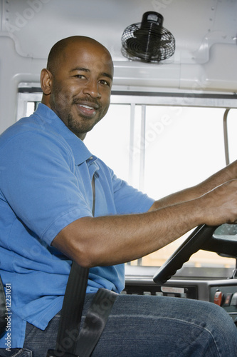Foto: School Bus Driver in School Bus School Bus Driver in School Bus