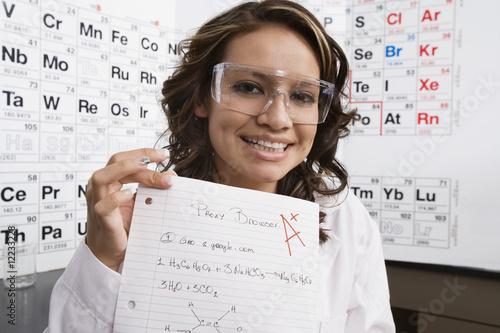 Photo: Science Student Showing Off Good Grade Science Student Showing Off Good Grade