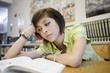 High School Student Studying