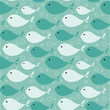 Seamless pattern with fish