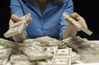 Woman Counting Money