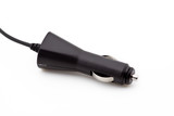 A car charger plug, isolated on white
