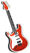 red electric guitar