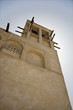 uae, dubai, traditional windtower in the bastakia quarter of bur dubai