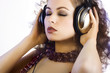 DJ girl in headphones