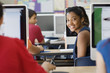 High School Student in Class