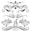 Vektor: Decorative Floral Design Elements Decorative Floral Design Elements