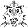 Decorative Floral Design Elements