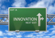 Photo: Highway Signpost - Innovation Next Exit Highway Signpost - Innovation Next Exit