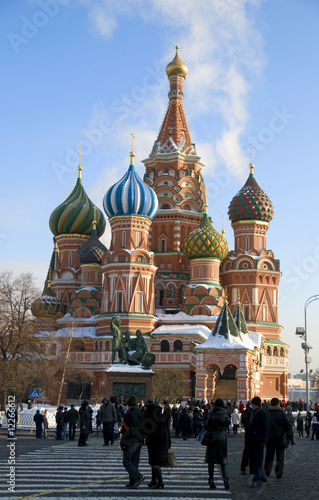 Photo: The Saint Basil's cathedral at night, Moscow The Saint Basil's cathedral at night, Moscow