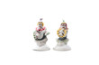 Very nice front view of porcelain musicians.