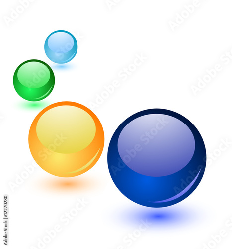 Creative glossy orb banner Creative glossy orb banner