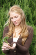 Young environmentalist girl