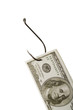 Caught banknote