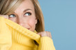 Playful Sweater Girl